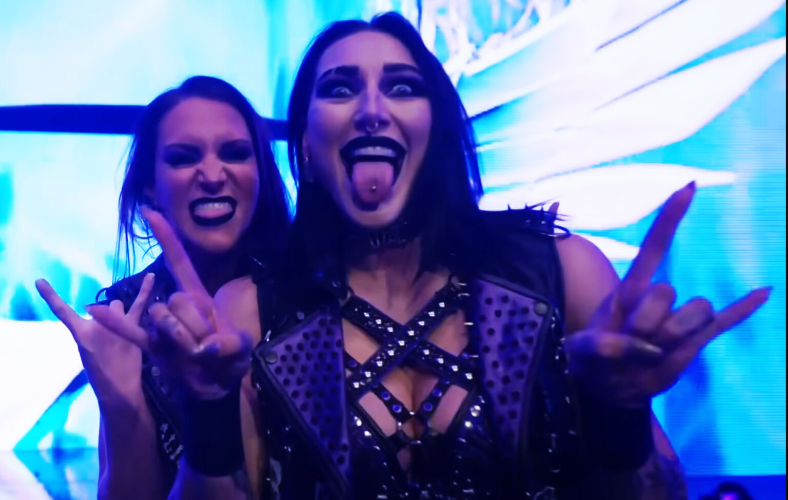 Stephanie McMahon Goes Full Goth for Rhea Ripley Entrance on ESPN+ Show