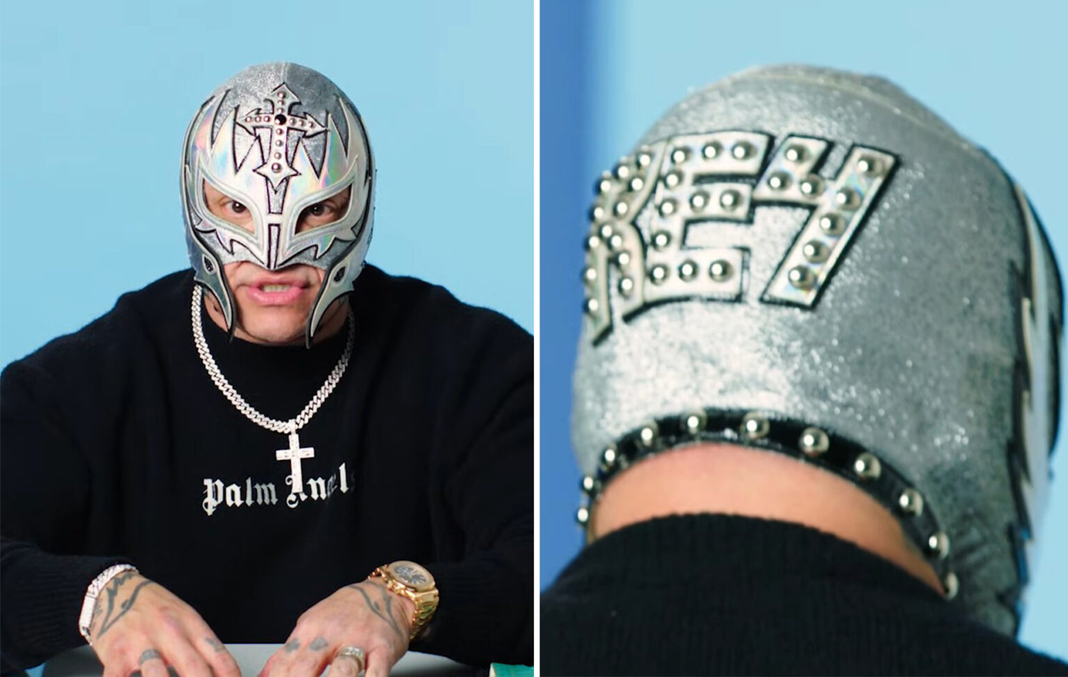 Rey Mysterio Shows Off His Line of KISS‑Inspired Masks and Talks Gear Philosophy