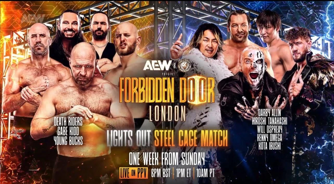 AEW x NJPW Forbidden Door Card is Officially STACKED