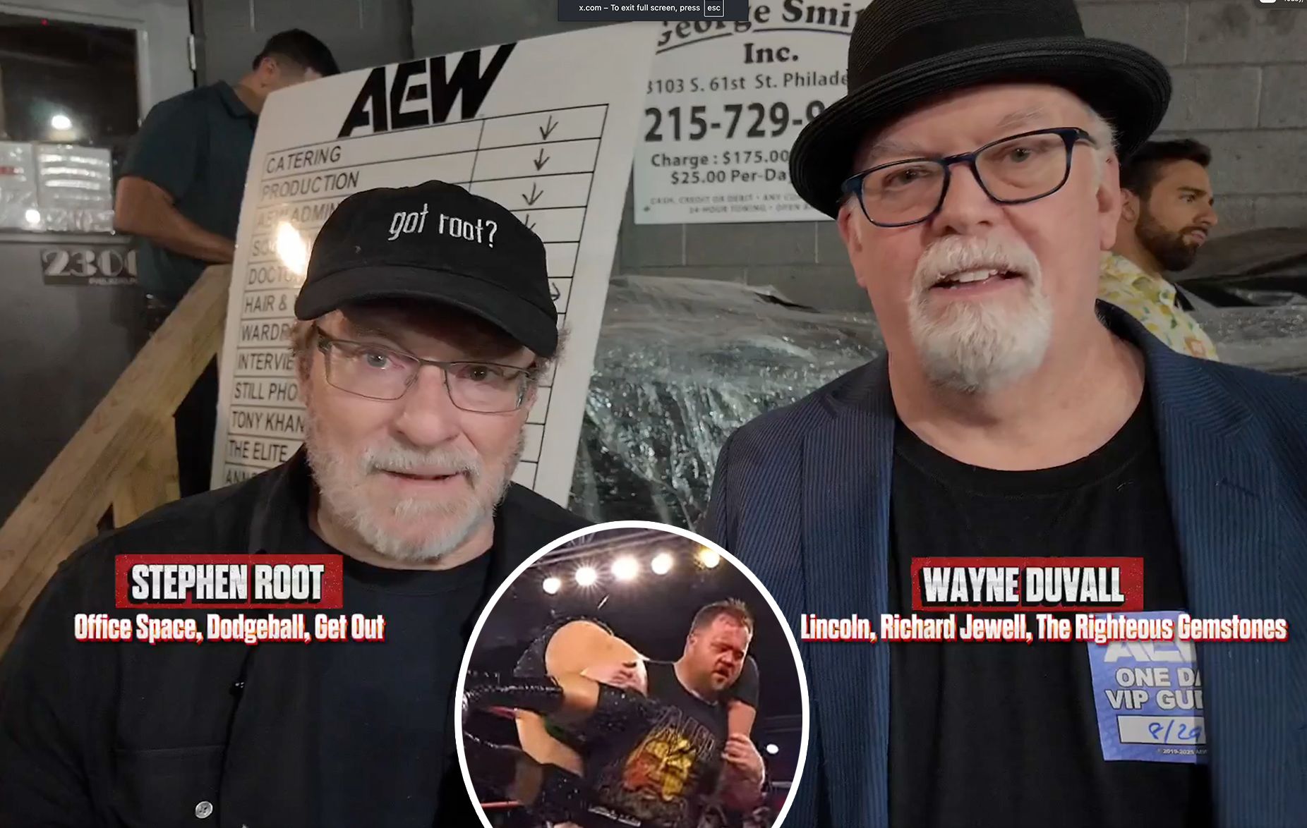 Office Space Star Stephen Root Reacts to Paul Walter Hauser’s Bloody ROH Match