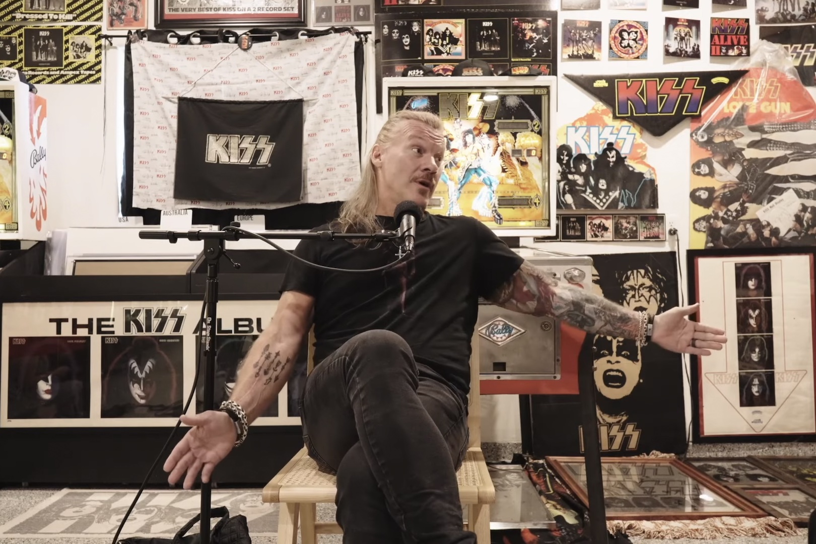 Chris Jericho Visits Legendary Guitarist’s Secret KISS Museum
