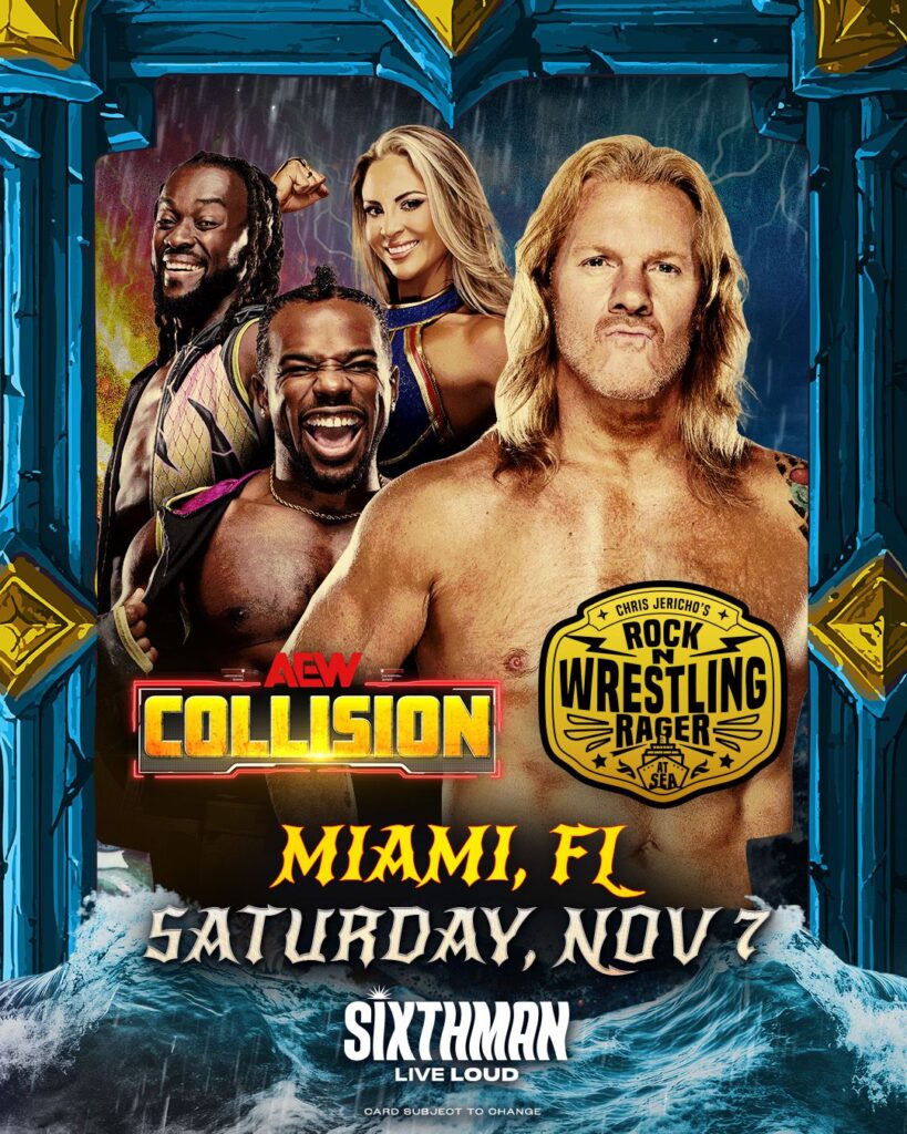 AEW Collision Is Going Live From Chris Jericho’s Wrestling Cruise, and The Stunner Will Be There